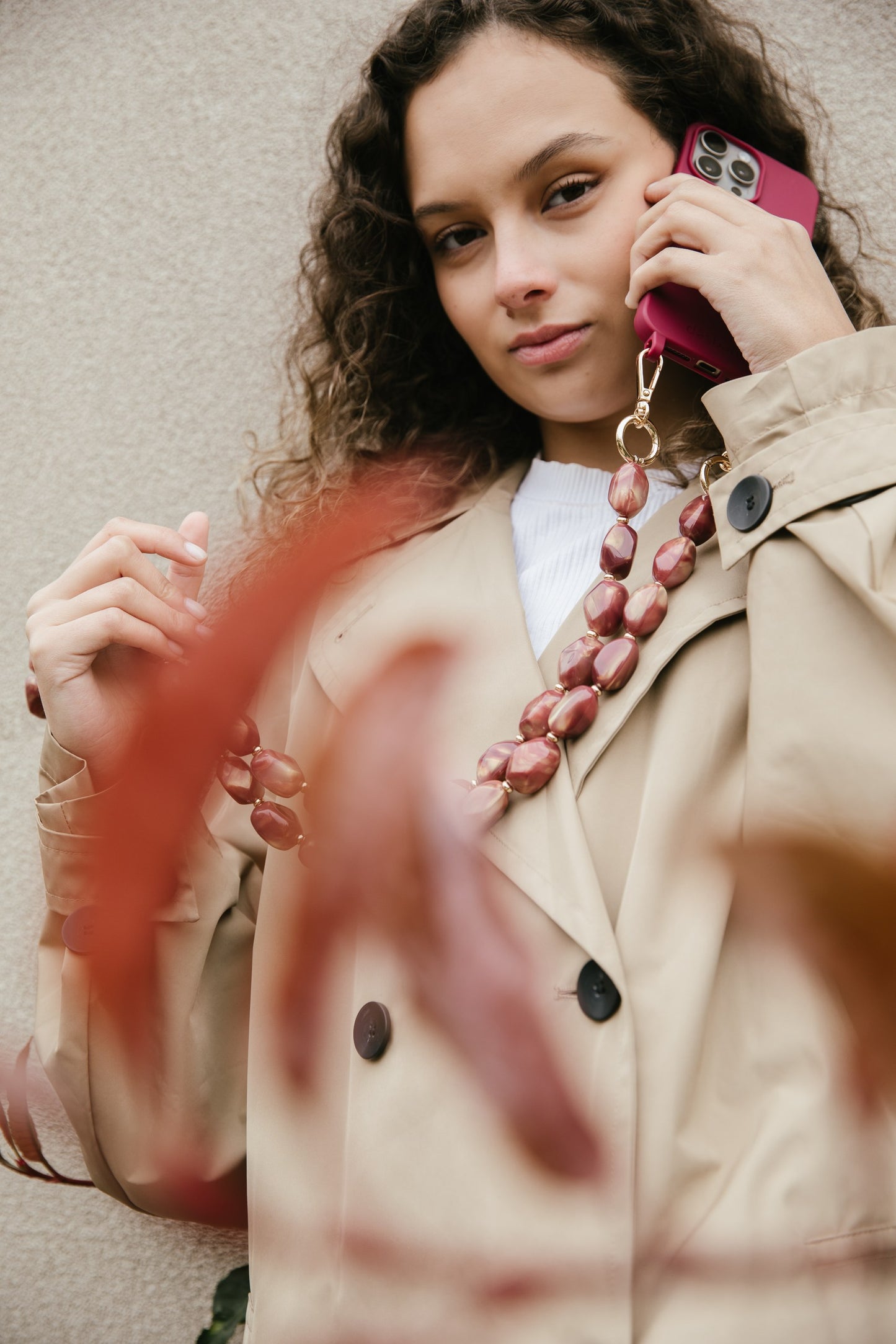 Cadena Vito morada larga