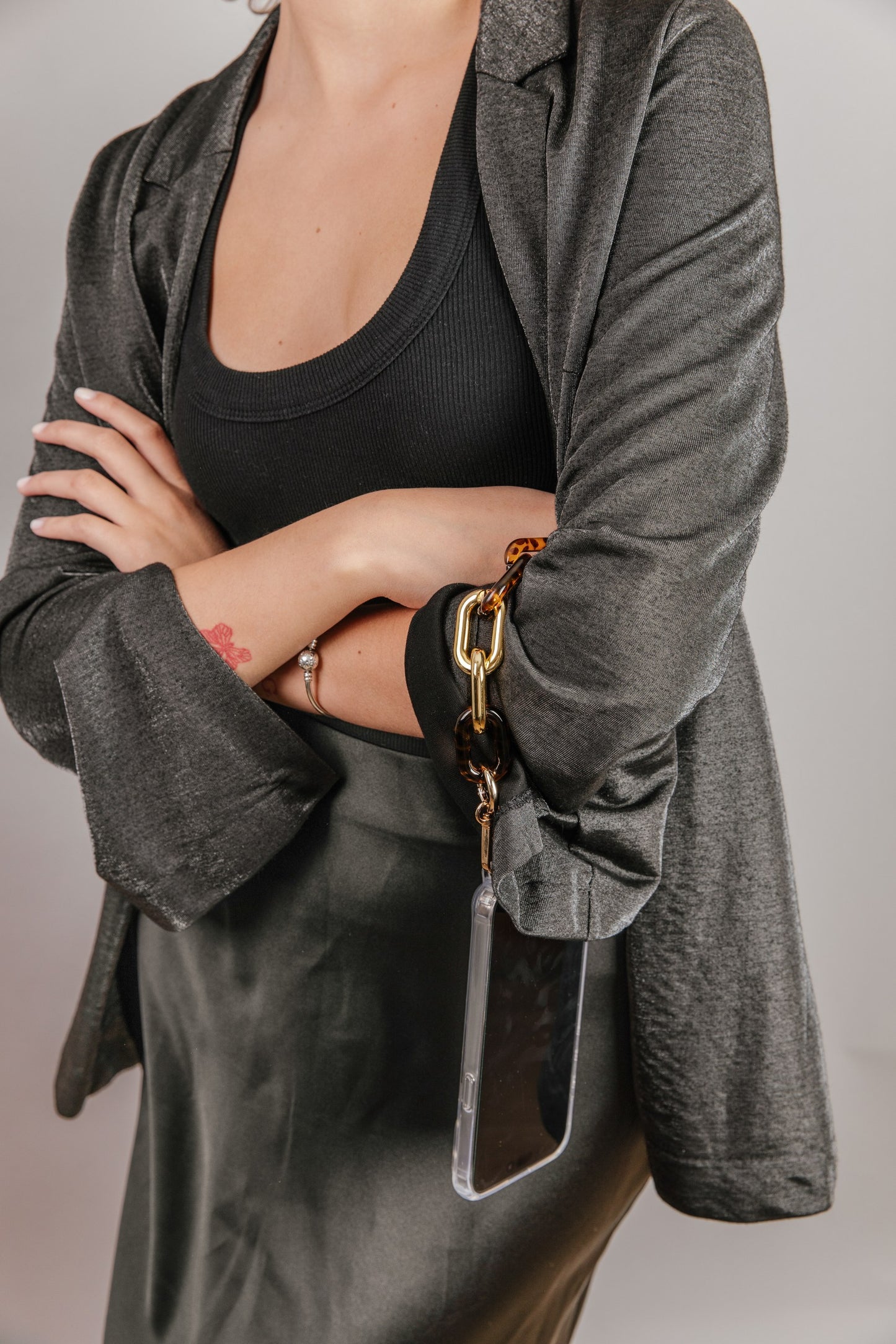 Cadena Sara leopardo corta