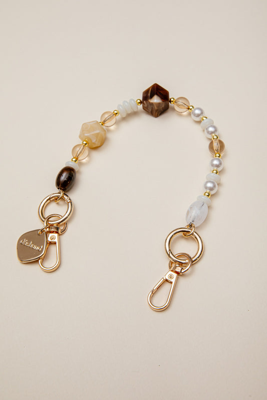 Cadena Lola corta beige mix