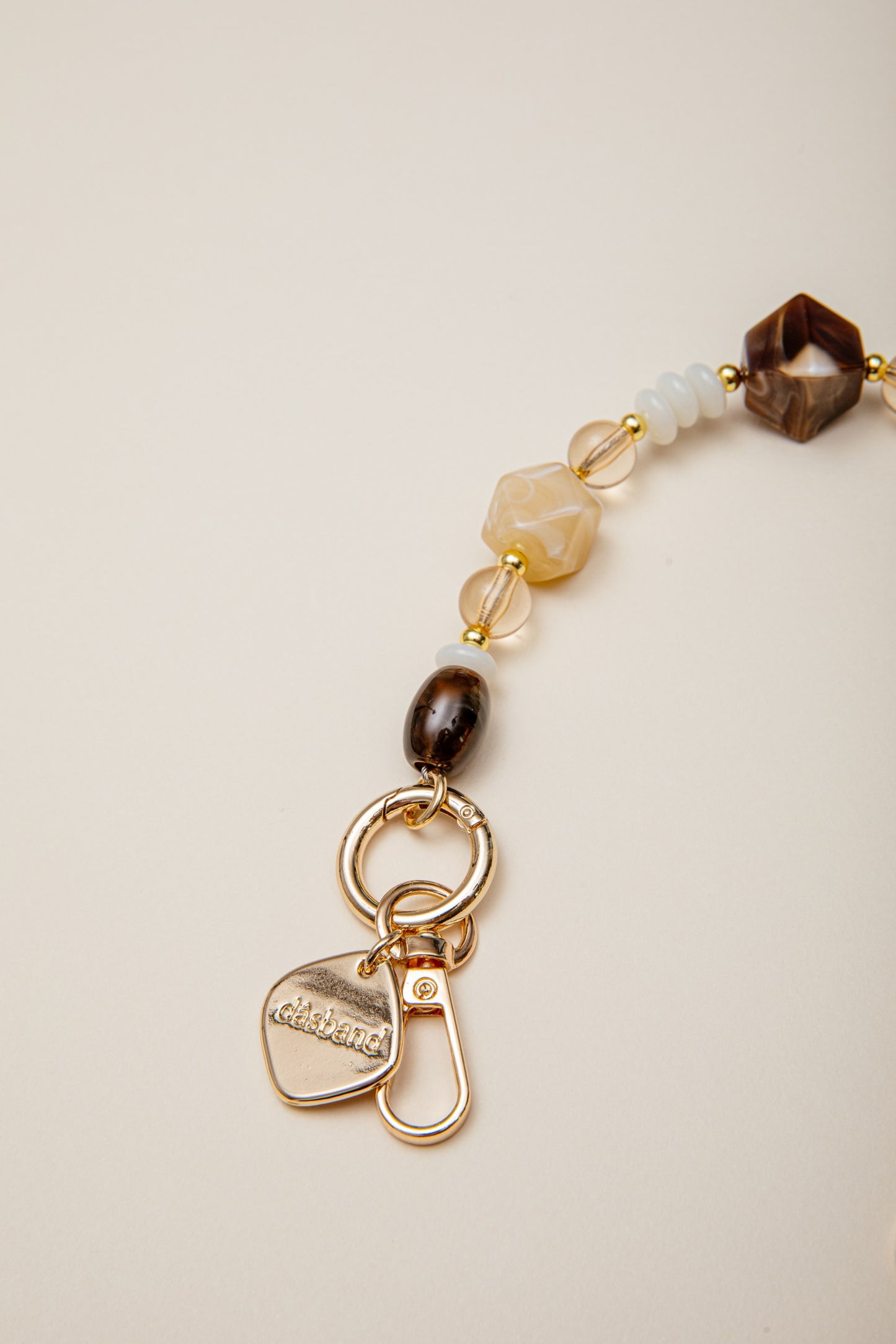 Cadena Lola corta beige mix