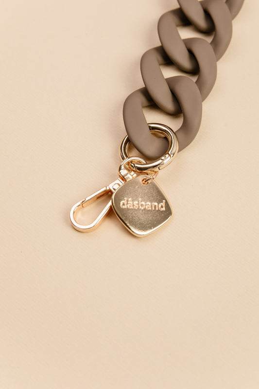 Cadena Lara gris opaco corta