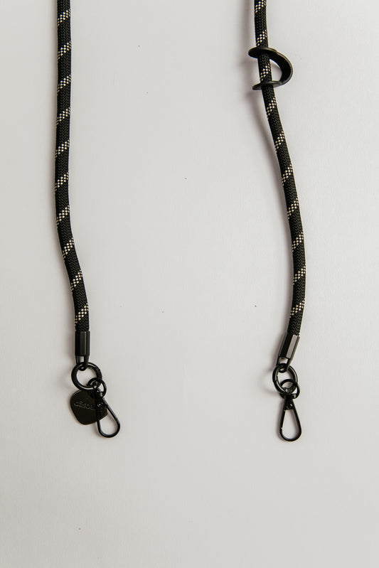 Cordón Milo negro con dorado