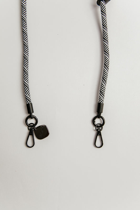 Cordón Milo blanco con negro