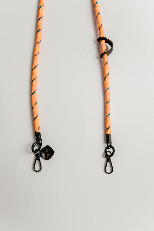Cordón Milo naranja rayas