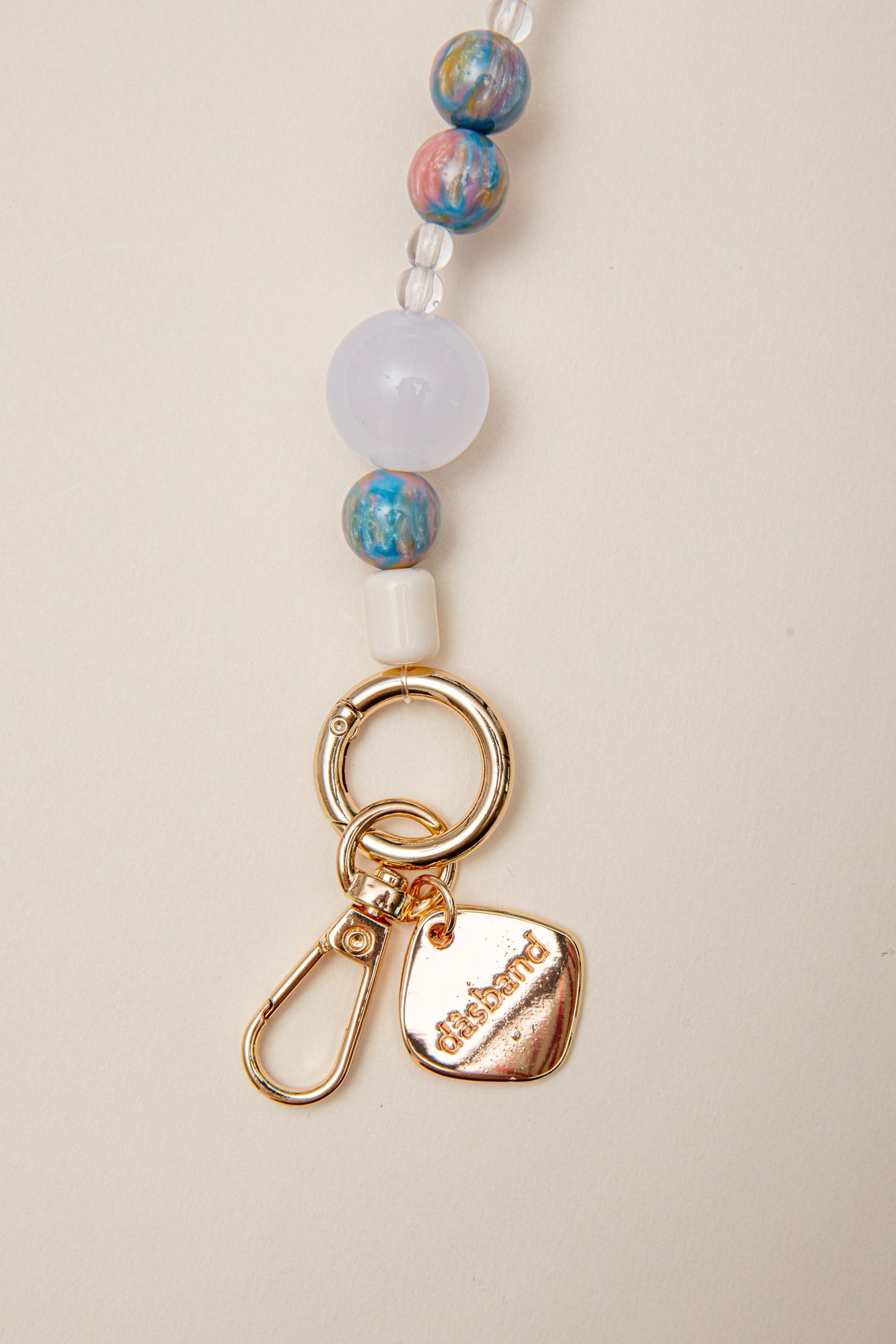 Cadena Clara corta perla/turquesa