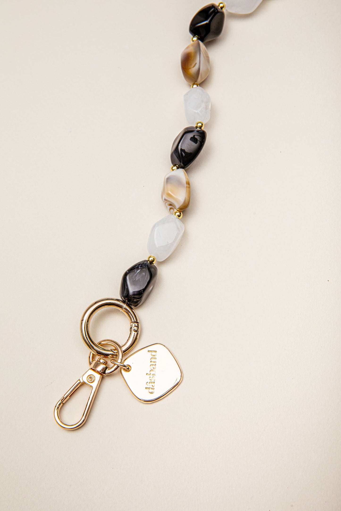 Cadena Vito small hueso/negro