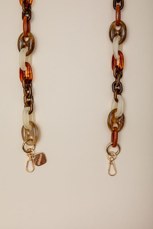 Cadena Manu marrón-beige