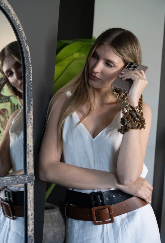 Cadena Lara marron mix