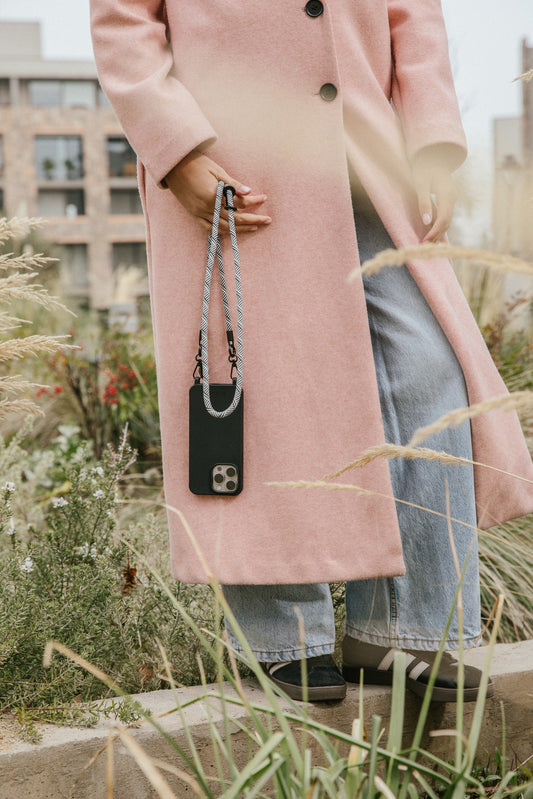 Cordón Milo blanco con negro