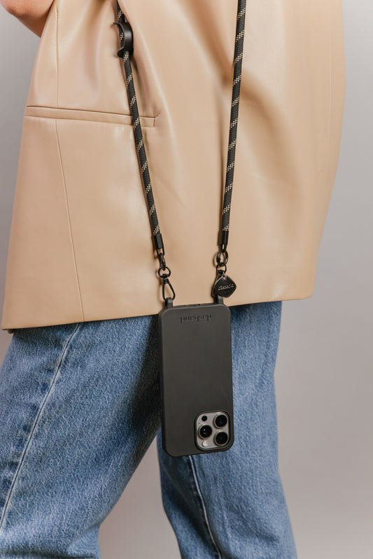 Cordón Milo negro con dorado