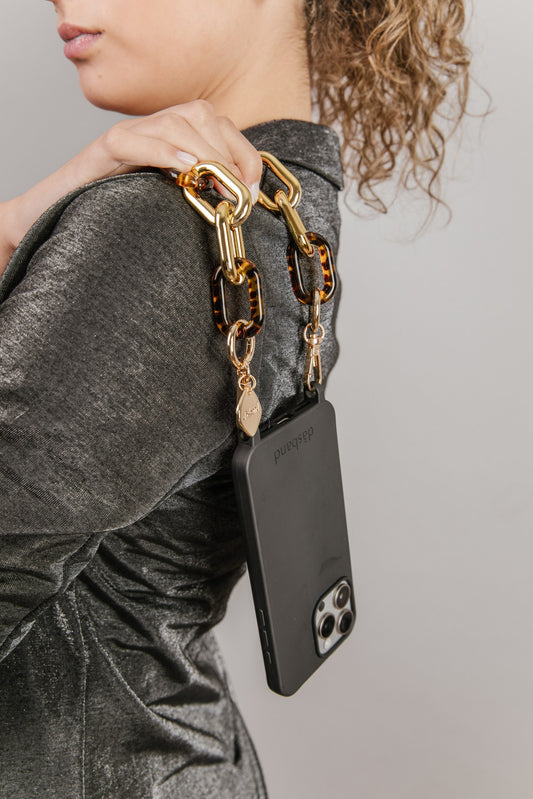 Cadena Sara leopardo corta