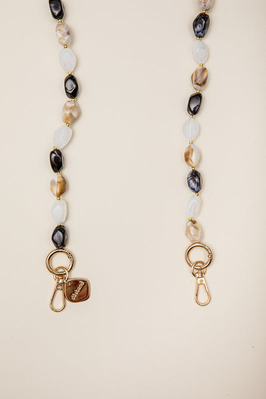 Cadena Vito small hueso/negro