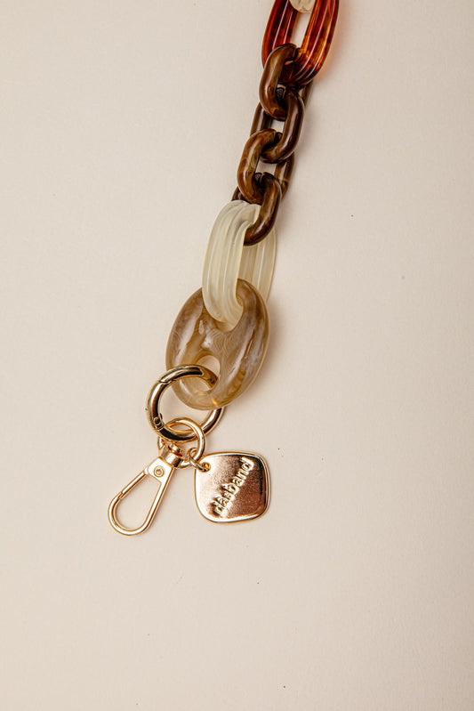 Cadena Manu marrón-beige