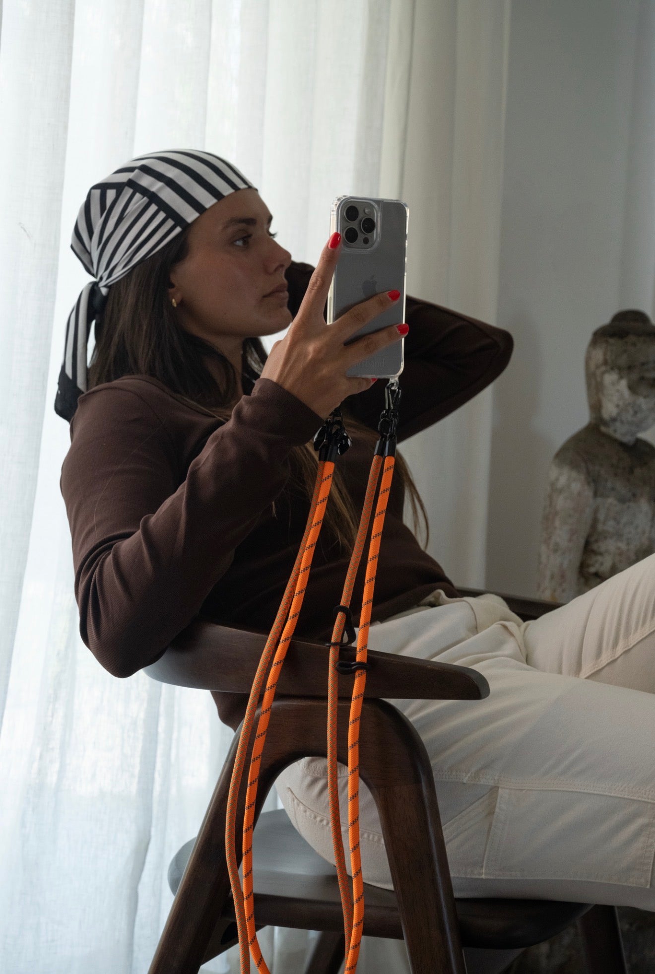 Cordón milo naranja con verde